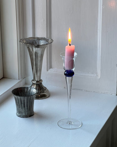 Glass candlestick - NEROLI