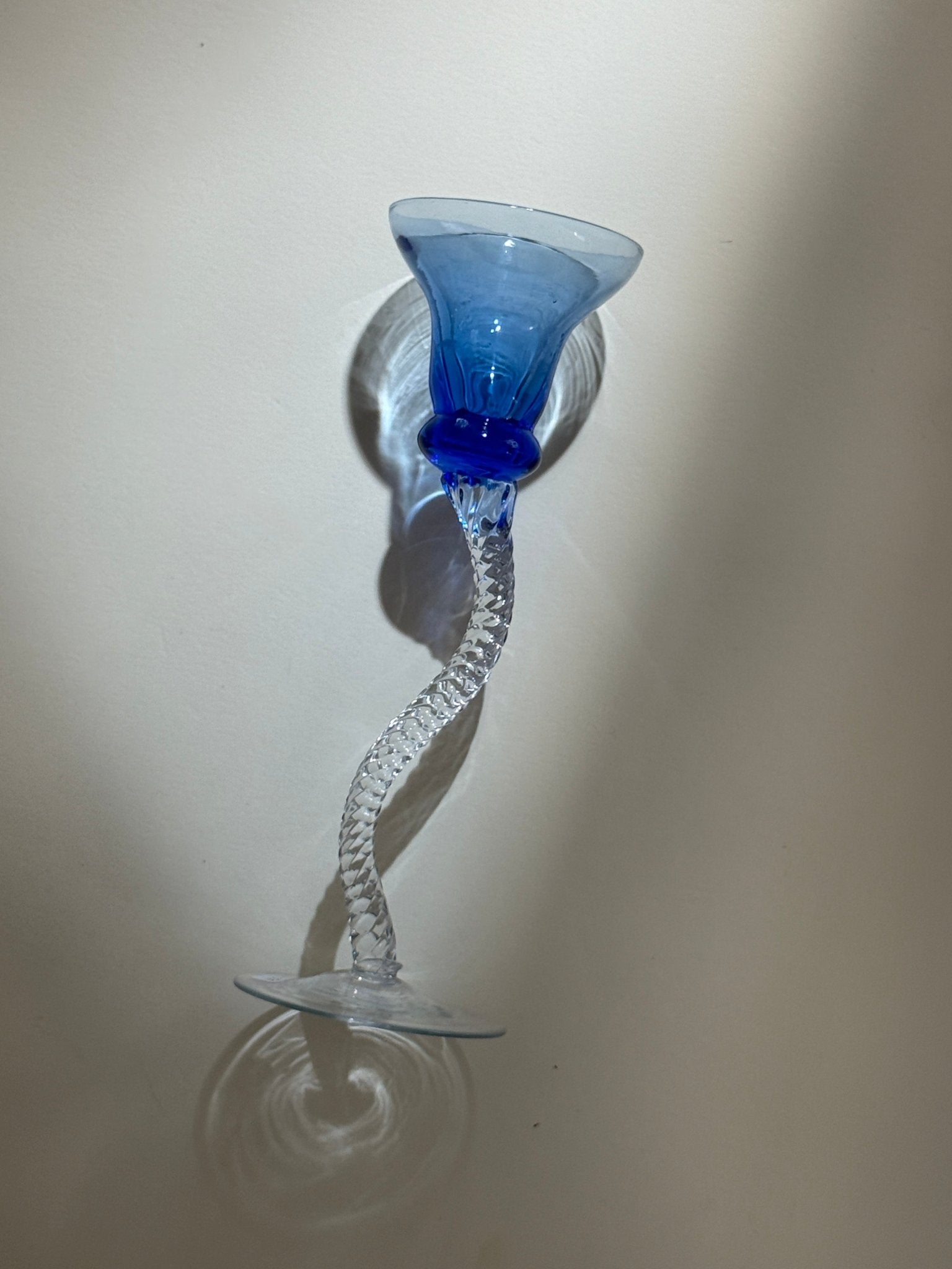 Glass candlestick - NEROLI