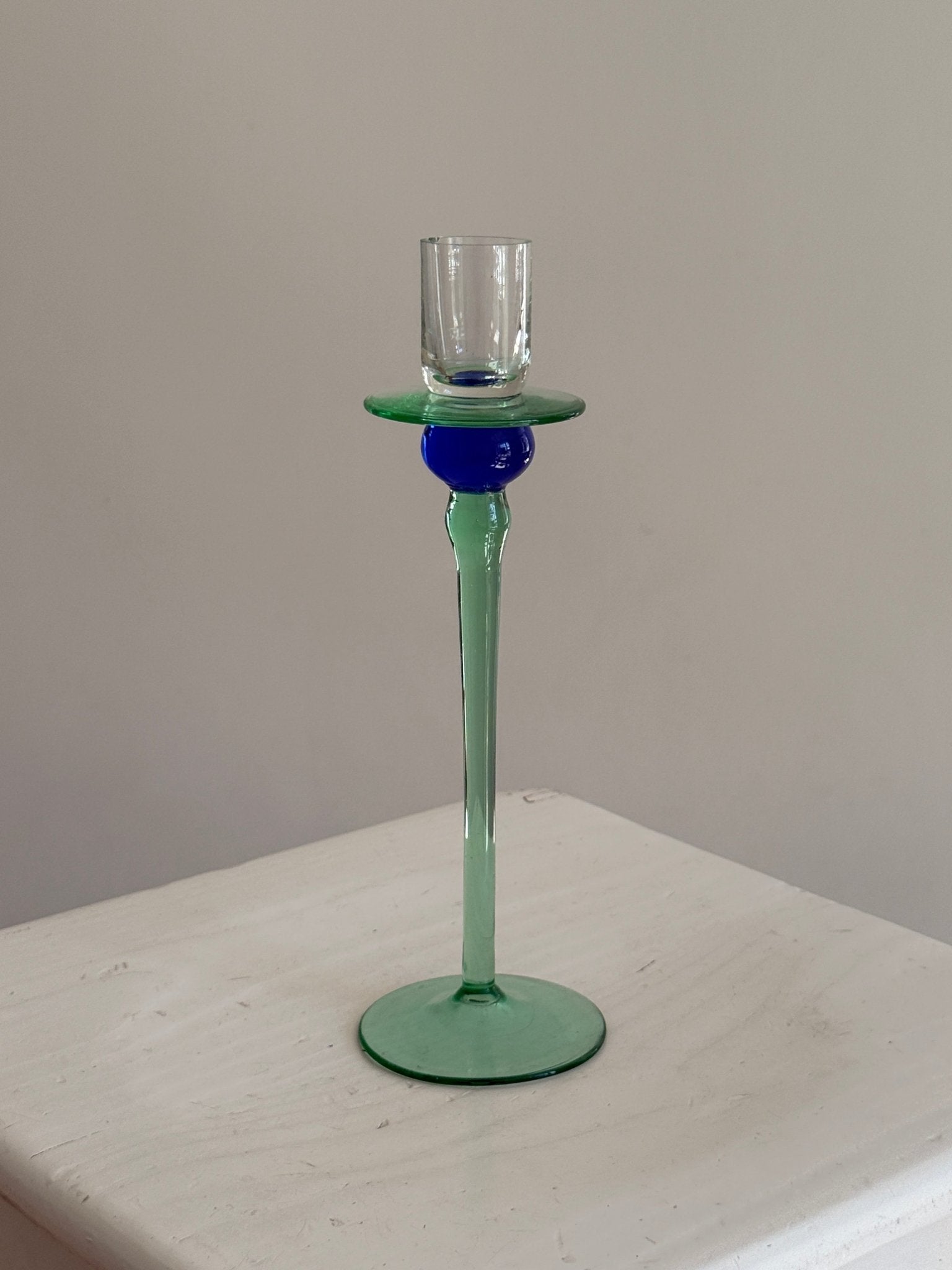 Glass candlestick - NEROLI