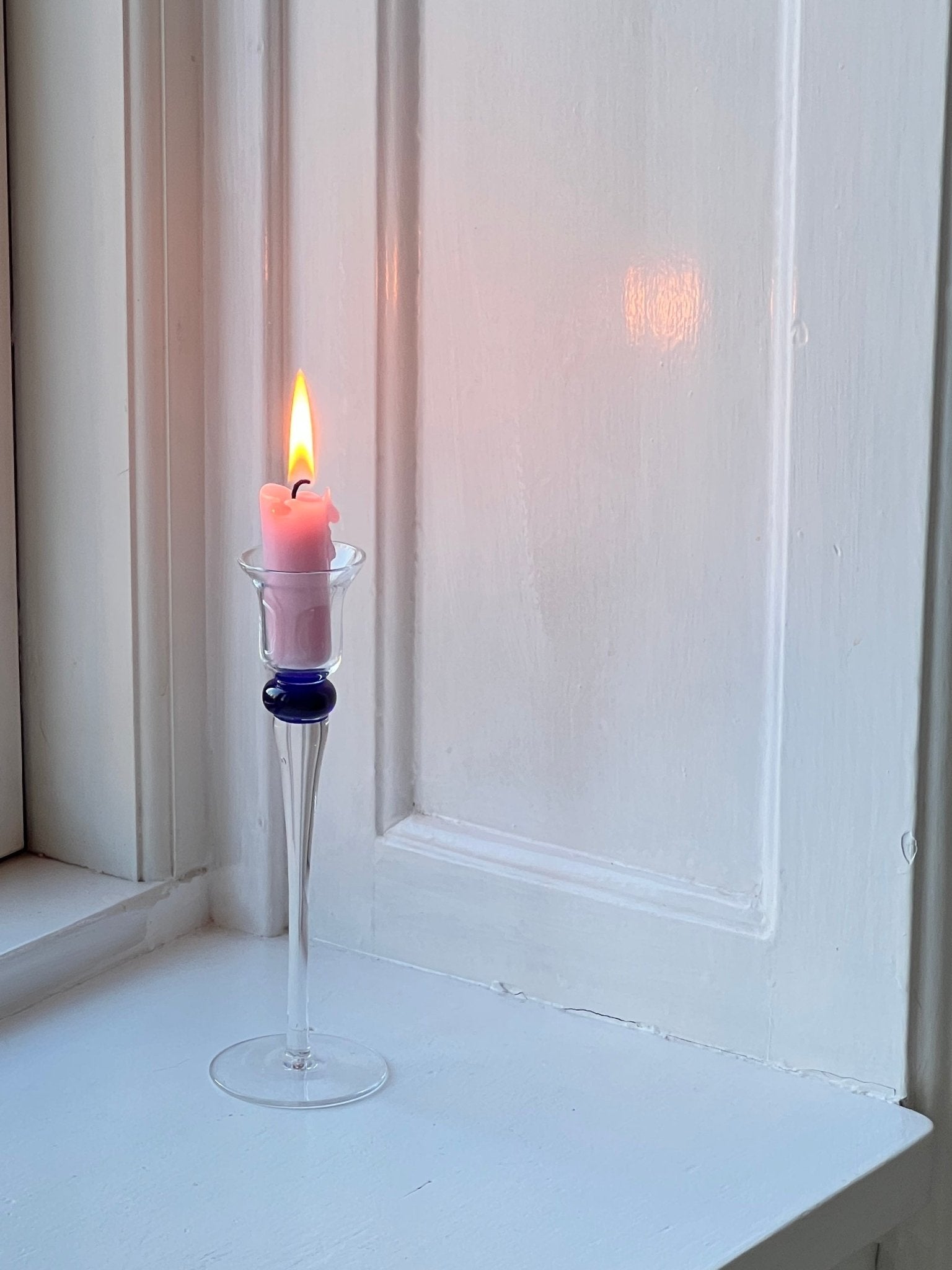 Glass candlestick - NEROLI