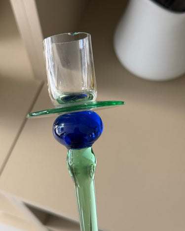 Glass candlestick - NEROLI