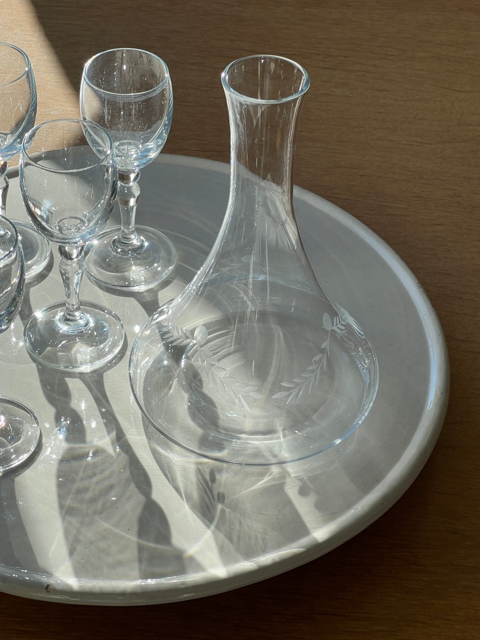 Glass carafe - NEROLI