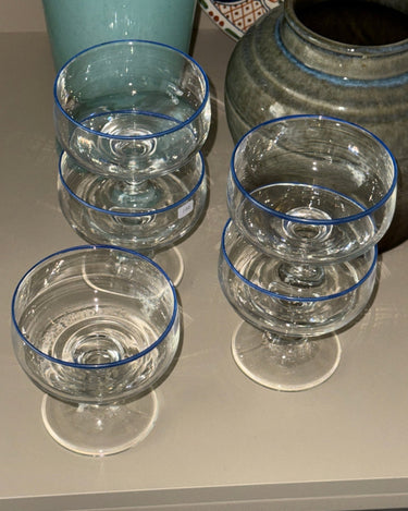 Glass coupes (5 pcs) - NEROLI