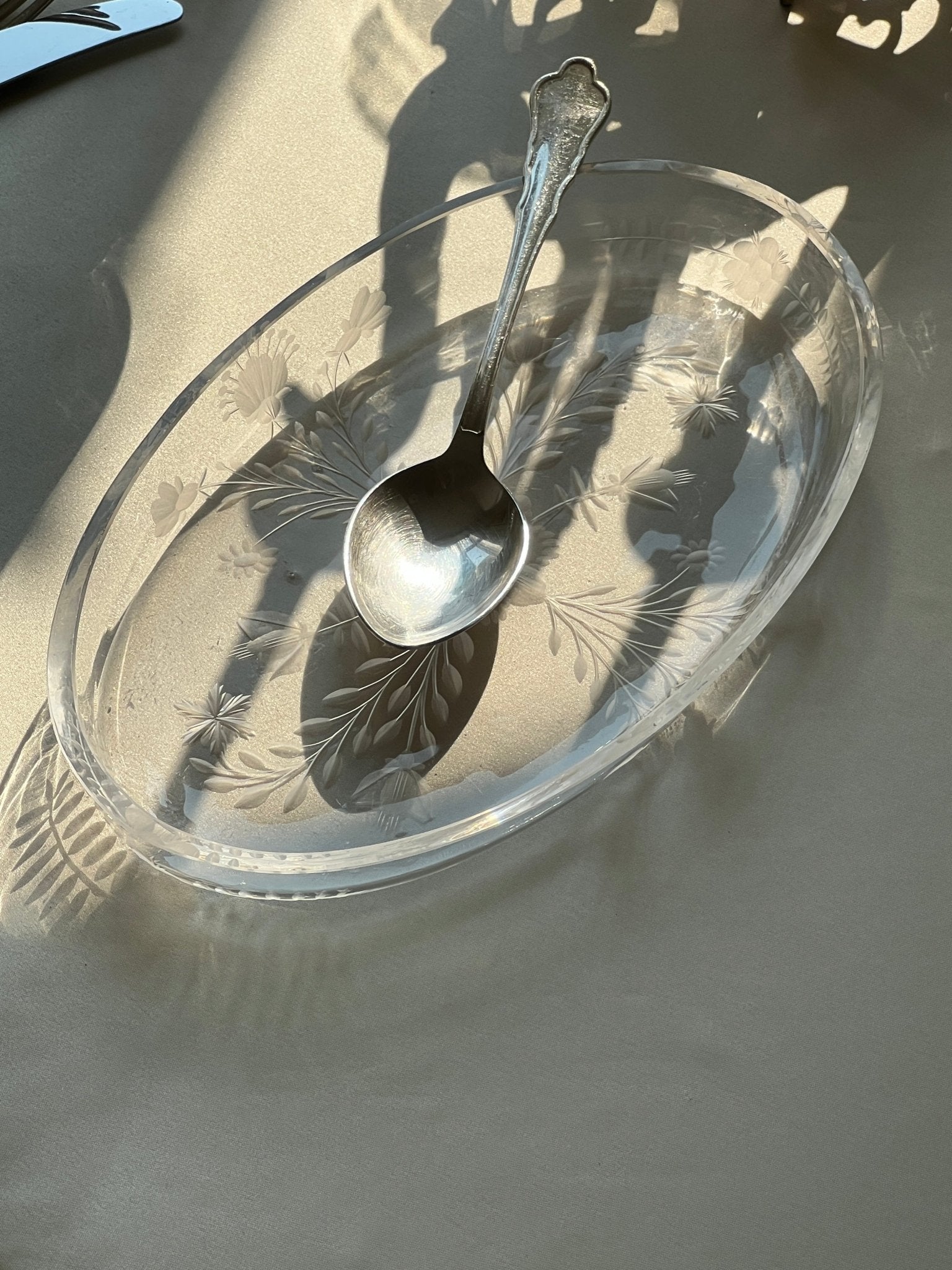 Glass dish - NEROLI