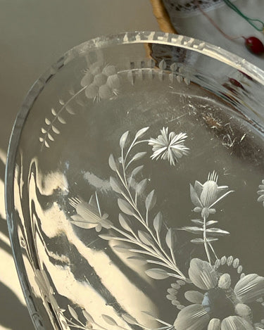 Glass dish - NEROLI