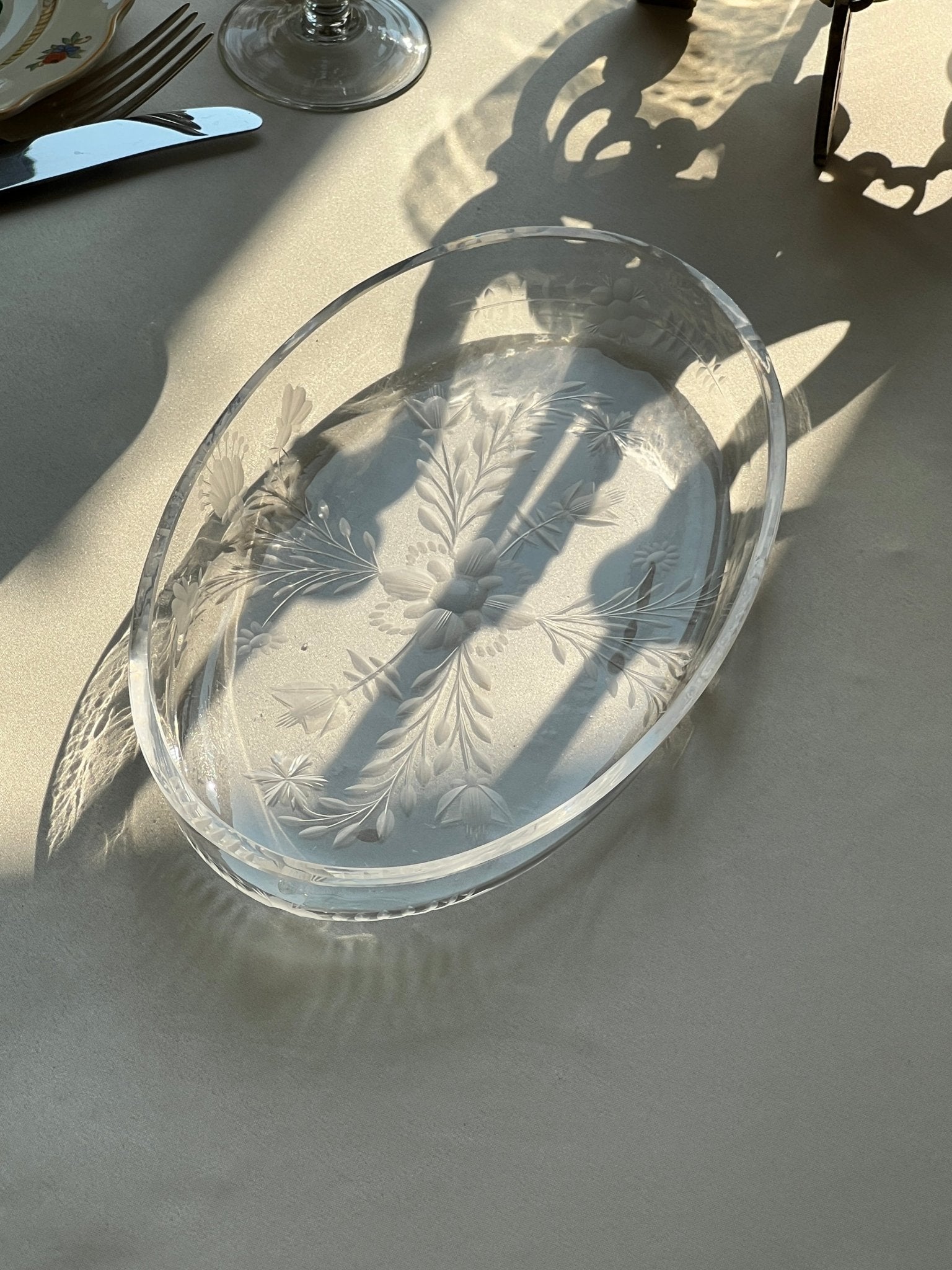 Glass dish - NEROLI