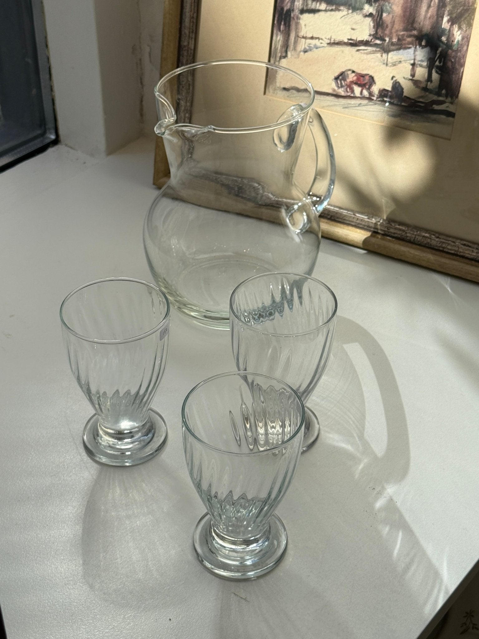 Glass pitcher - NEROLI