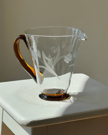 Glass pitcher - NEROLI