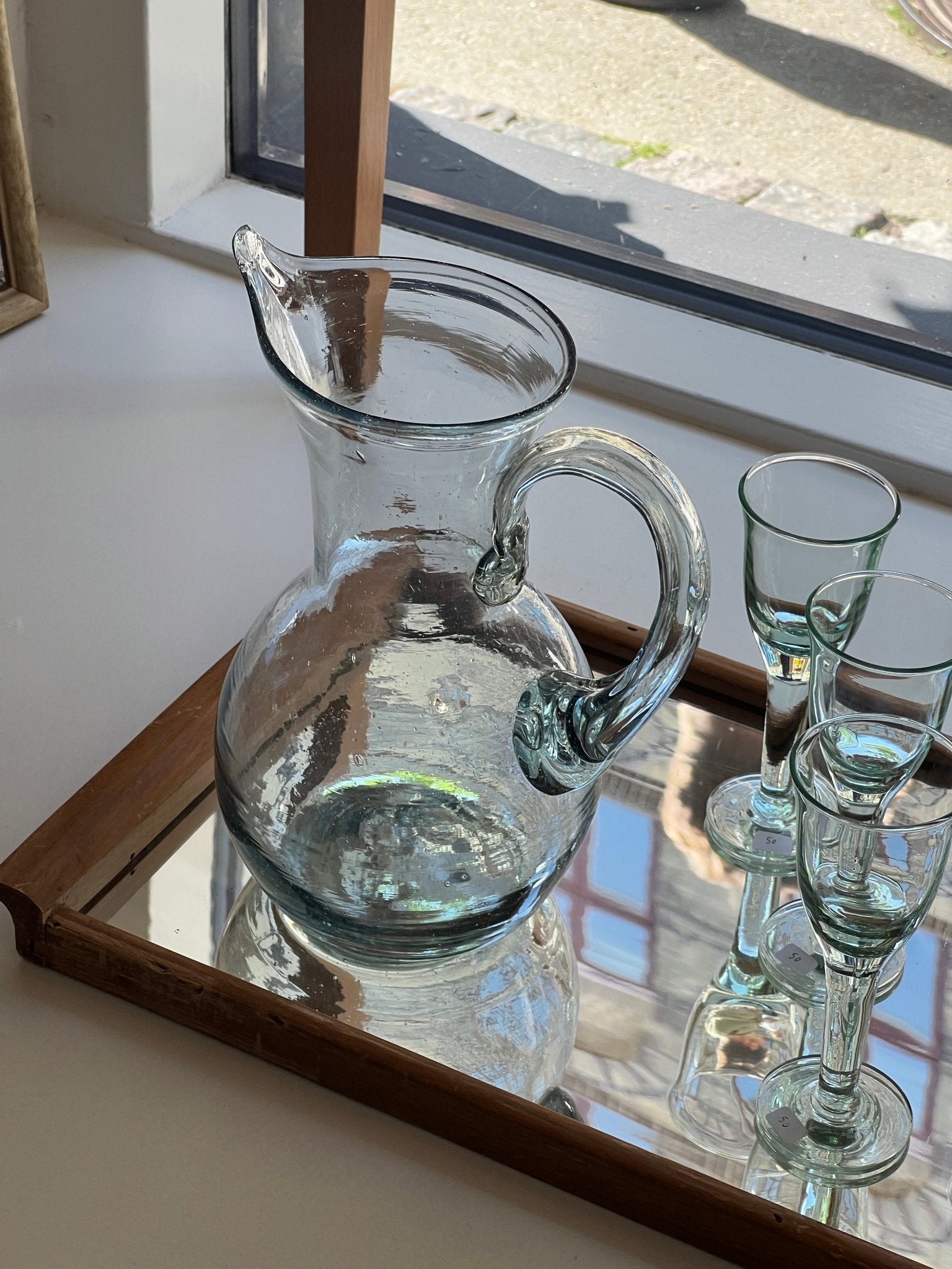 Glass pitcher - NEROLI