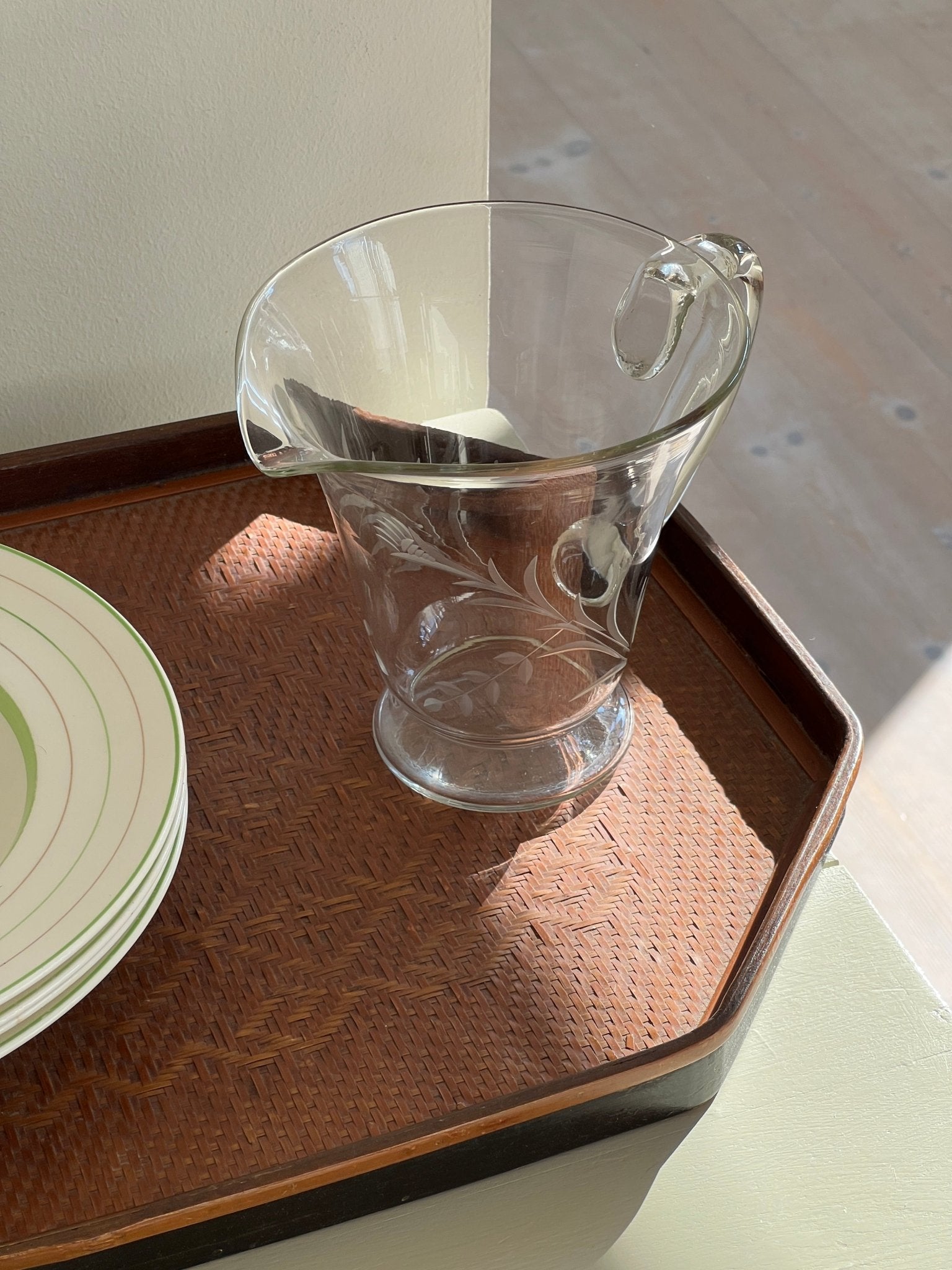 Glass pitcher - NEROLI