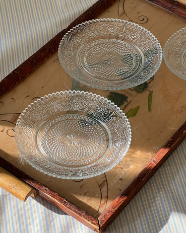 Glass side plates (7 pcs) - NEROLI