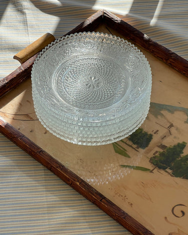 Glass side plates (7 pcs) - NEROLI