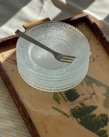 Glass side plates (7 pcs) - NEROLI