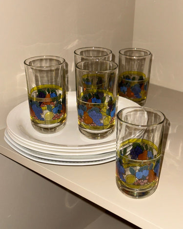 Glass tumblers (5 pcs) - NEROLI