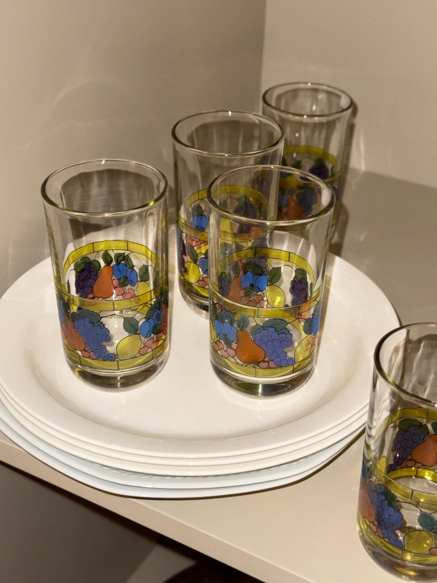 Glass tumblers (5 pcs) - NEROLI