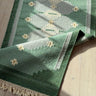 Green flatweave rug - NEROLI