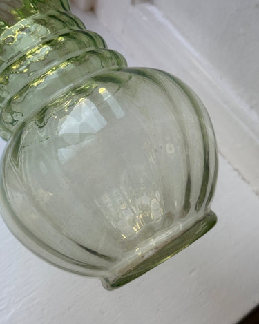 Green glass vase - NEROLI