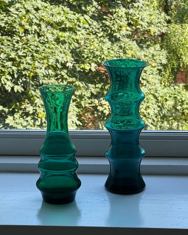 Green glass vase - NEROLI