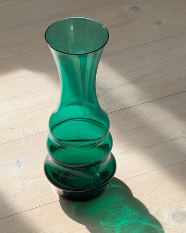 Green glass vase - NEROLI