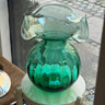Green glass vase - NEROLI