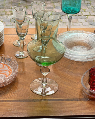 Green glass vase - NEROLI