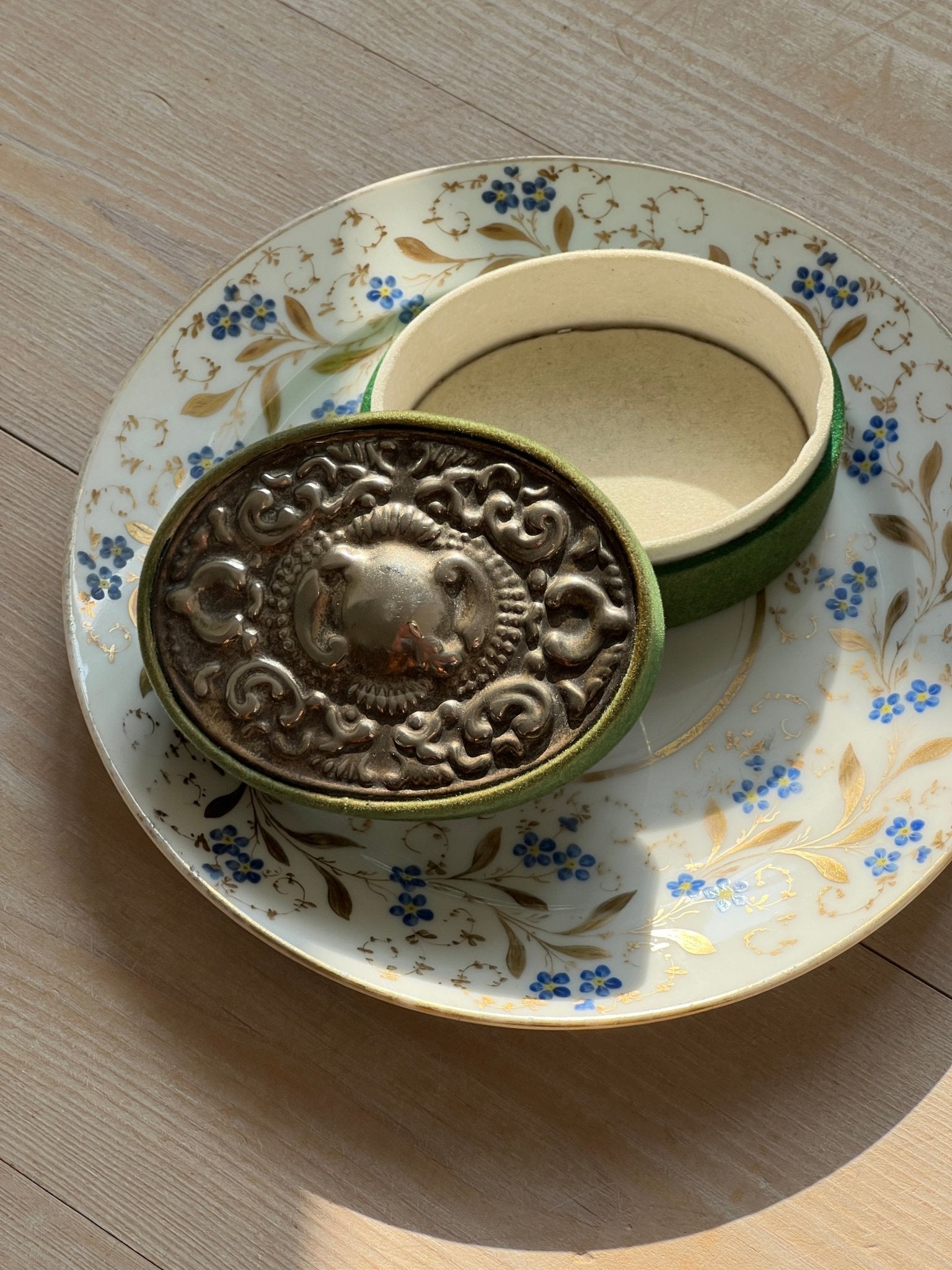 Green jewelry box - NEROLI