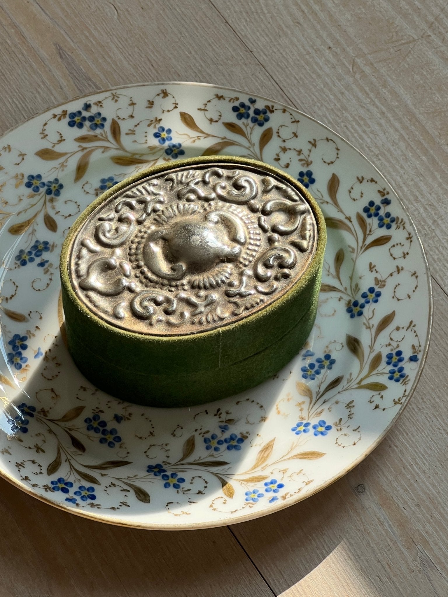 Green jewelry box - NEROLI