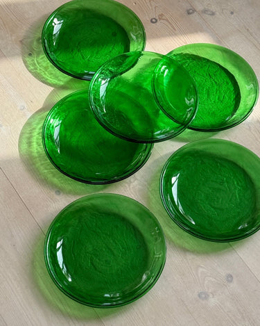 Green plates (6 pcs) - NEROLI