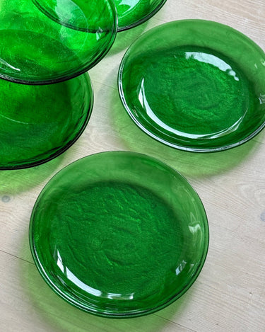 Green plates (6 pcs) - NEROLI