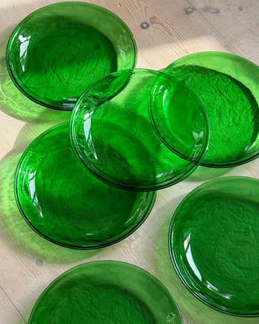 Green plates (6 pcs) - NEROLI