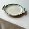 Green stripe dish - NEROLI