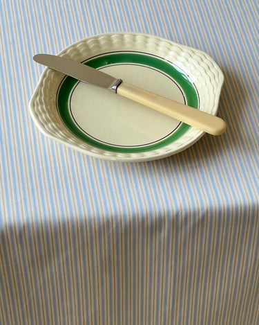 Green stripe dish - NEROLI