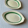 Green stripe platter - NEROLI