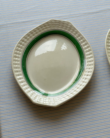 Green stripe platter - NEROLI