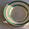 Green stripe soup plates (6 pcs) - NEROLI