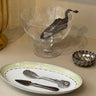 Green striped dish - NEROLI