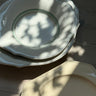 Green striped platter - NEROLI