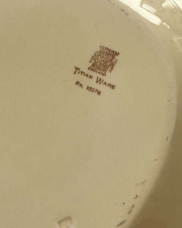 Green striped platter - NEROLI