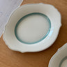 Green striped platter - NEROLI
