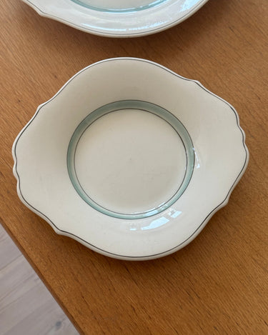Green striped platter - NEROLI