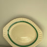 Green striped platter - NEROLI