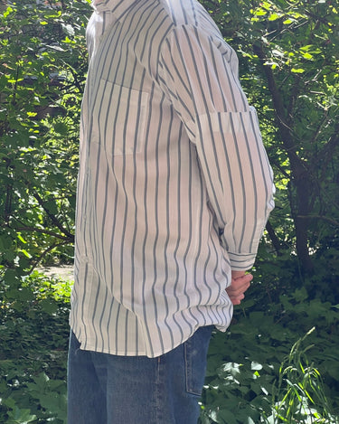Green striped shirt - NEROLI