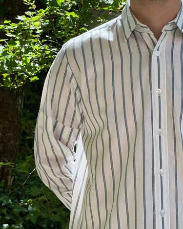 Green striped shirt - NEROLI