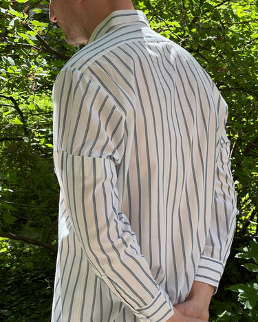 Green striped shirt - NEROLI
