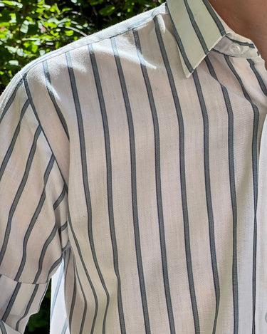 Green striped shirt - NEROLI