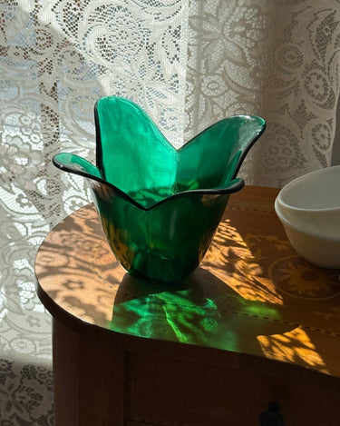 Green tulip vase - NEROLI