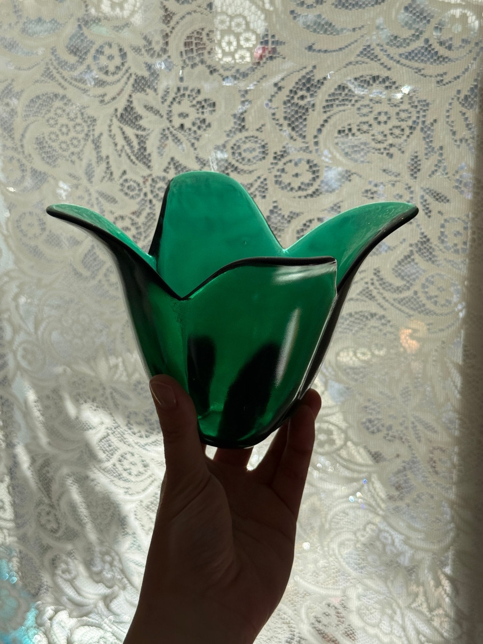 Green tulip vase - NEROLI
