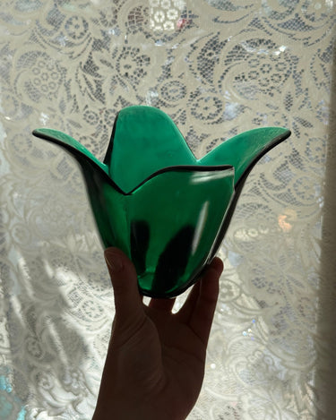 Green tulip vase - NEROLI