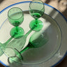Green wine glasses (1 pc) - NEROLI