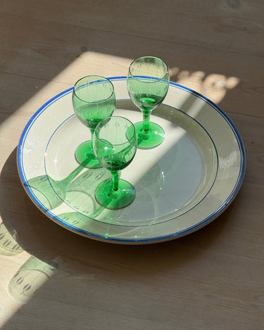 Green wine glasses (1 pc) - NEROLI